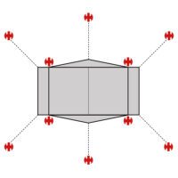 SwissPiranha Ultralight Peg Set for Hilleberg Rajd