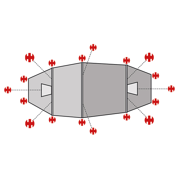 SwissPiranha Ultralight Peg Set Fjällräven Abisko Shape 2/3